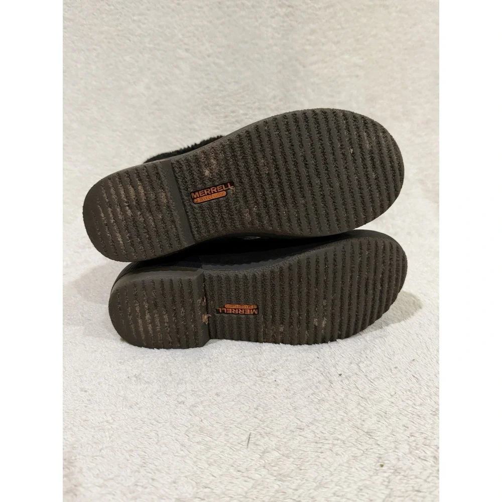 Merrell Polar Winter Boots Haven Tall Lace Up Women's 6 Waterproof Black Gray